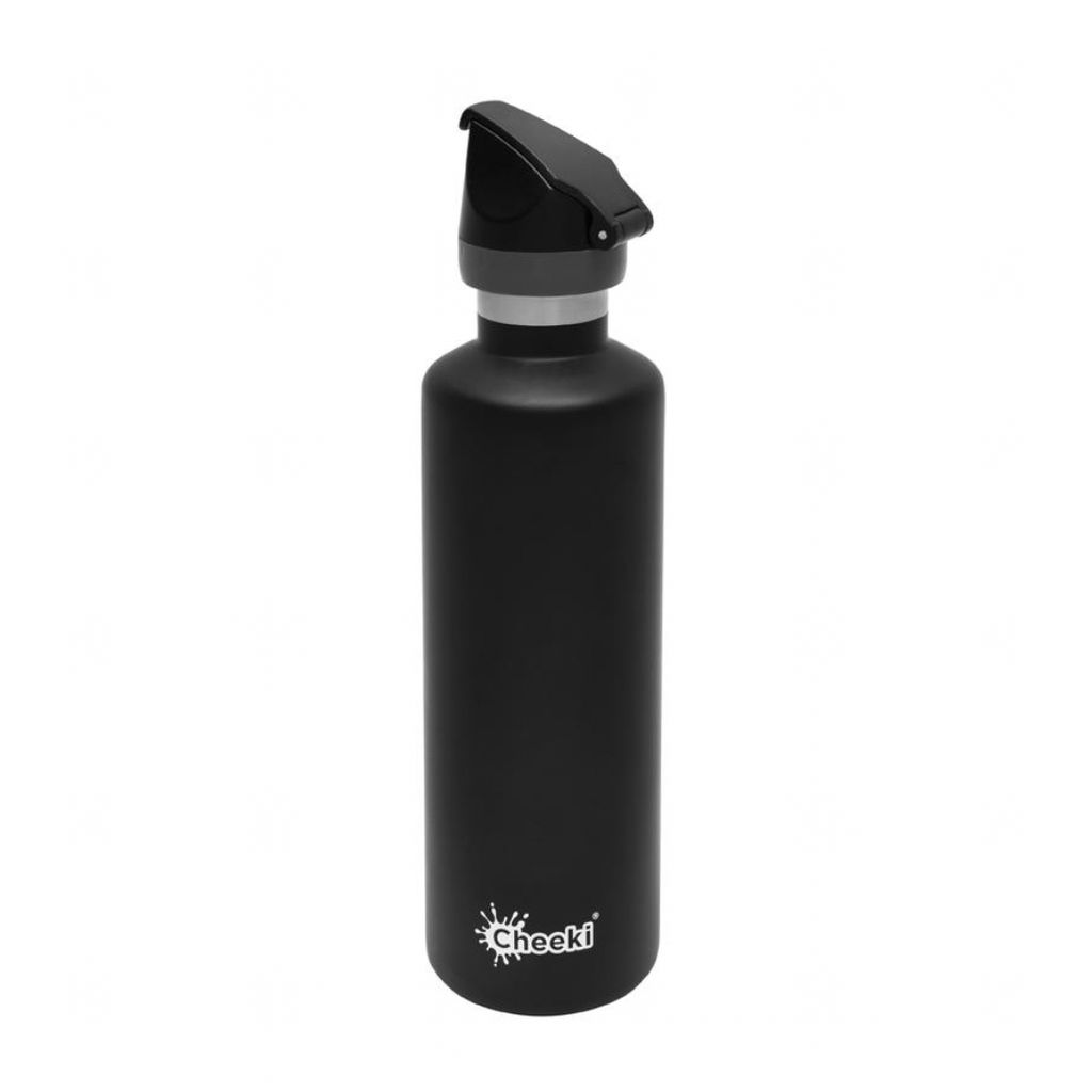 Stainless Steel Bottle Insulated with Sports Lid 600ml Matt Black