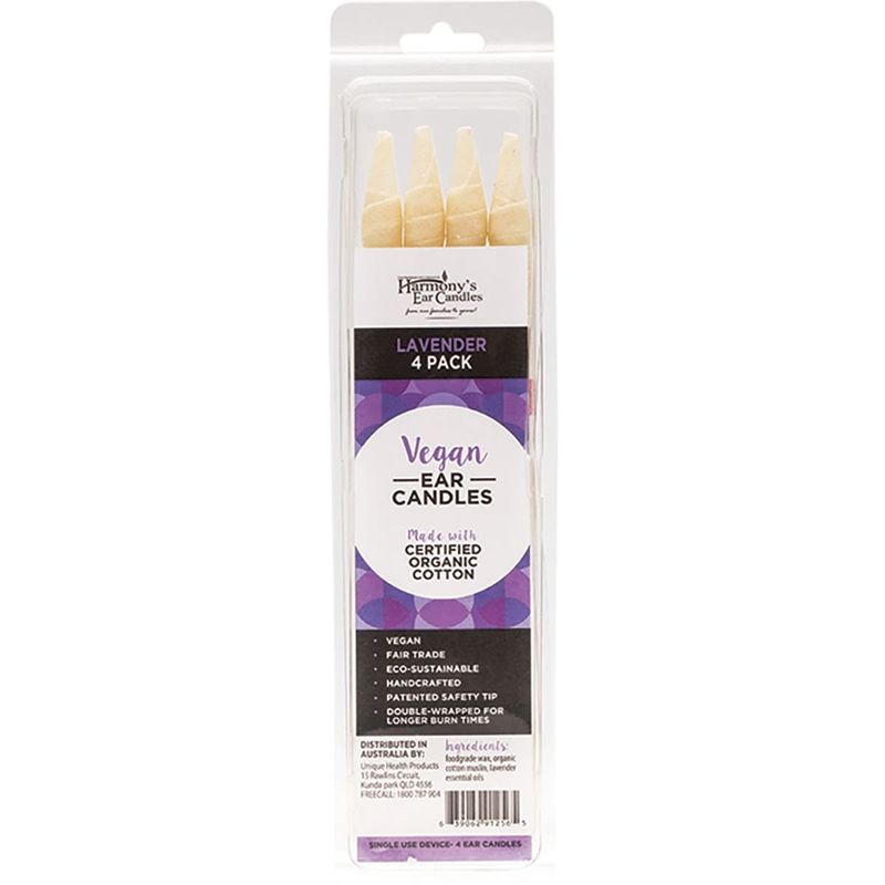 Vegan Ear Candles  Lavender Scented 4 pack