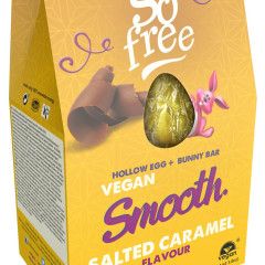 Salted Caramel Large Hollow Choc Easter Egg with Bunny Bar 110g