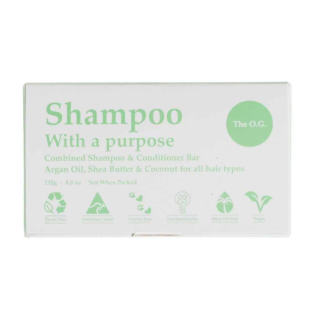 Shampoo &amp; Conditioner Bar - The O.G - For All Hair Types - 135g