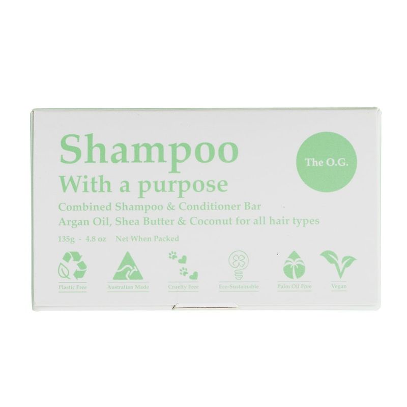 Shampoo &amp; Conditioner Bar - The O.G - For All Hair Types - 135g