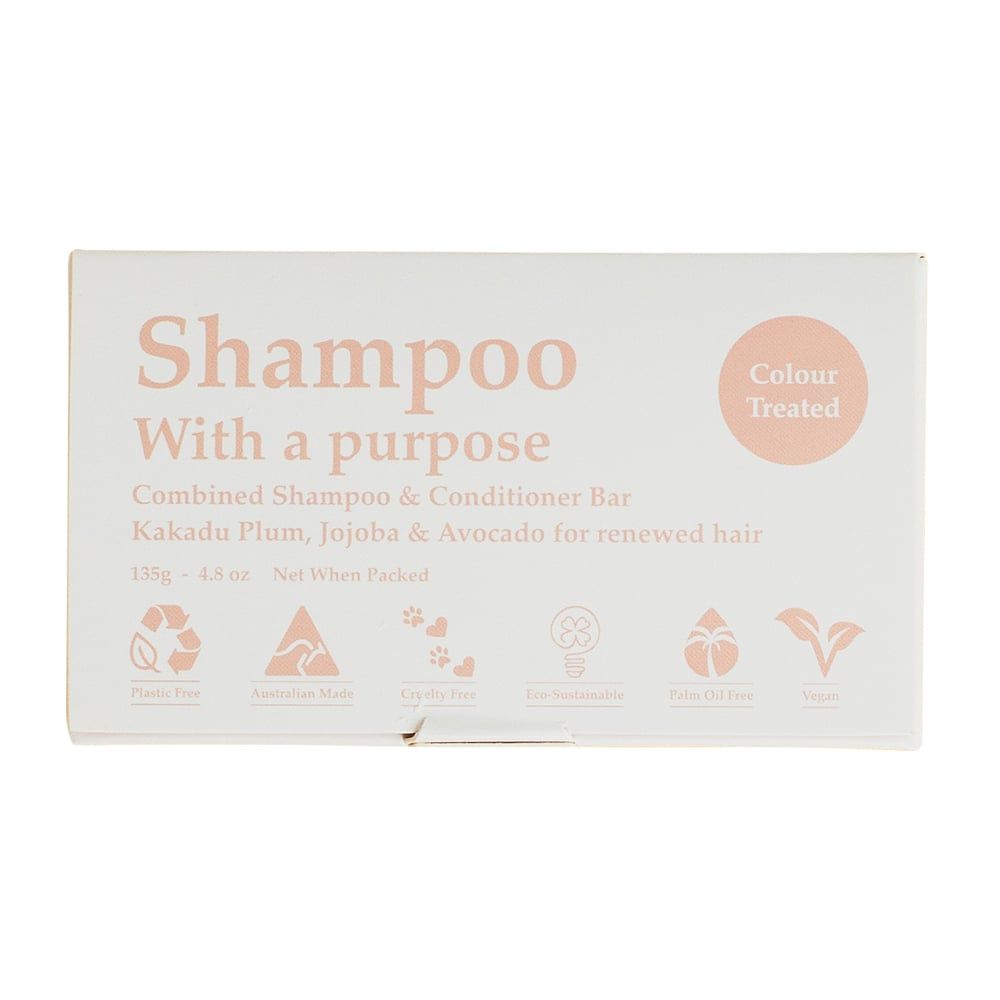 Shampoo &amp; Conditioner Bar - For Colour Treated Hair - 135g