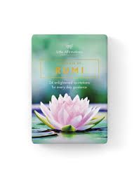 Thoughts of Rumi - 24 Affirmations Cards + Stand