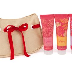 Trio Mini Hand Creams in Cosmetic Bag