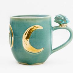 Turquoise Crystal Mug