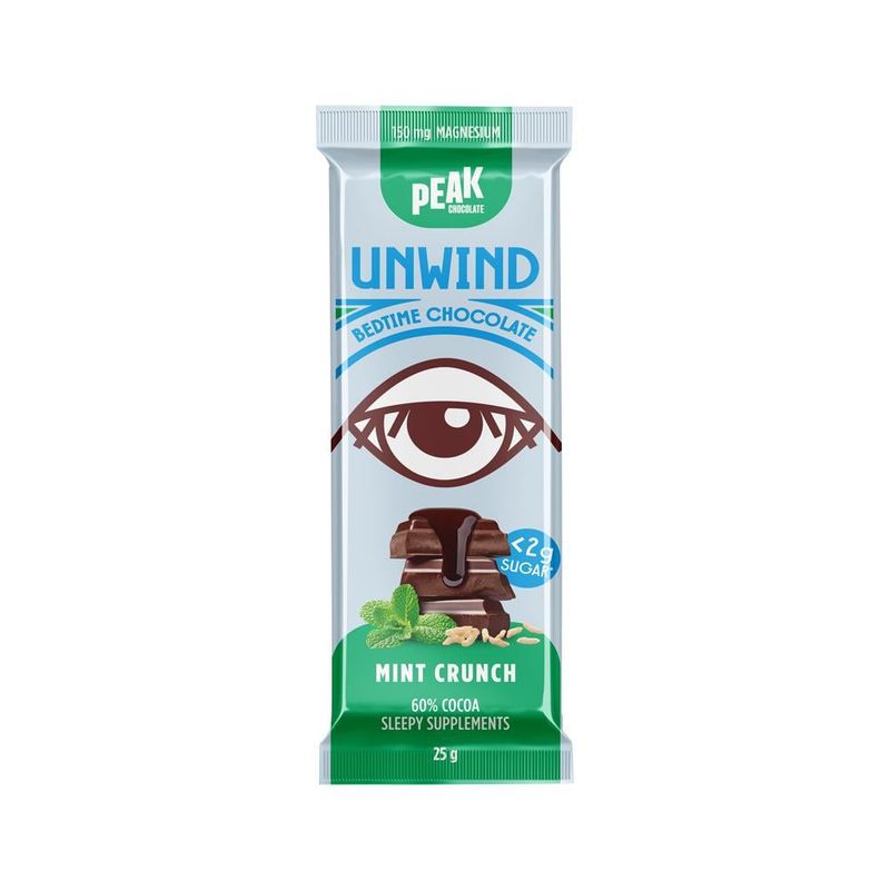 Unwind Chocolate Bar Mint Crunch 25g