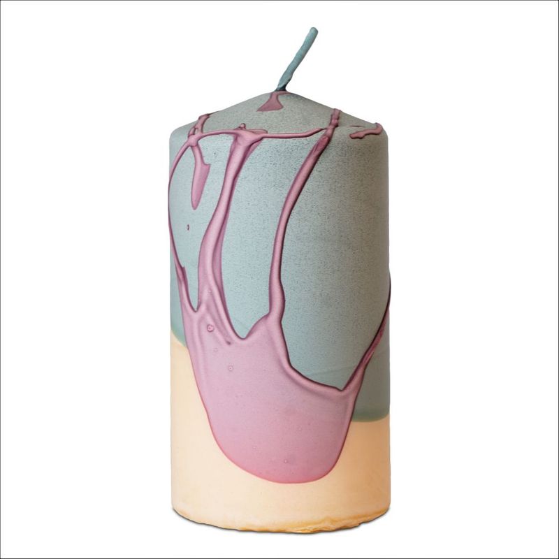 Pillars Candles Splashed 50mm Diameter