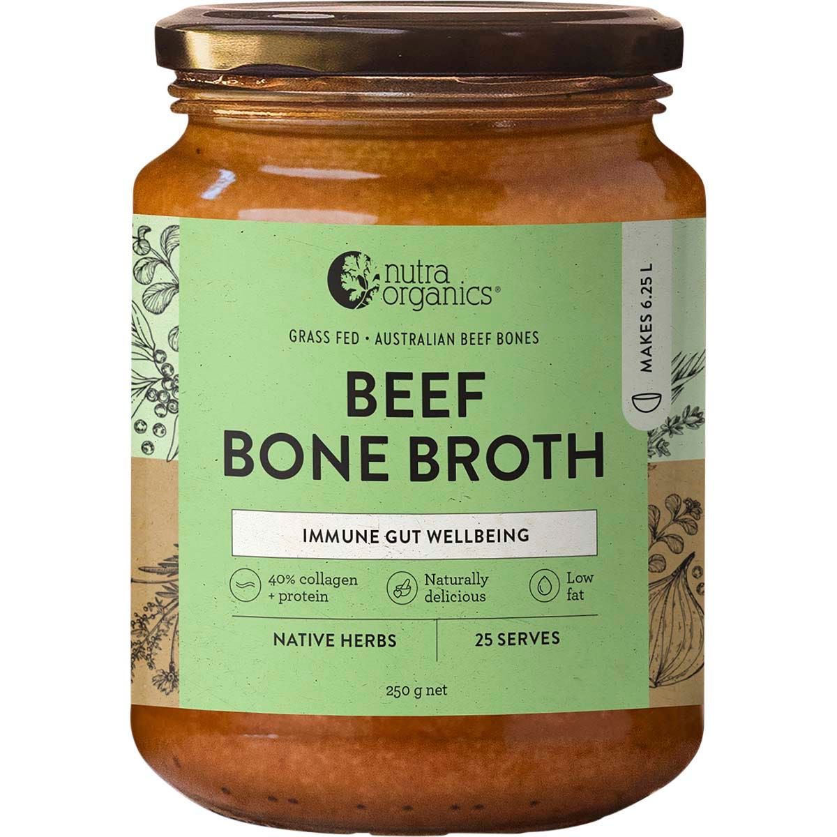 Beef Bone Broth Concentrate Native Herbs 250g