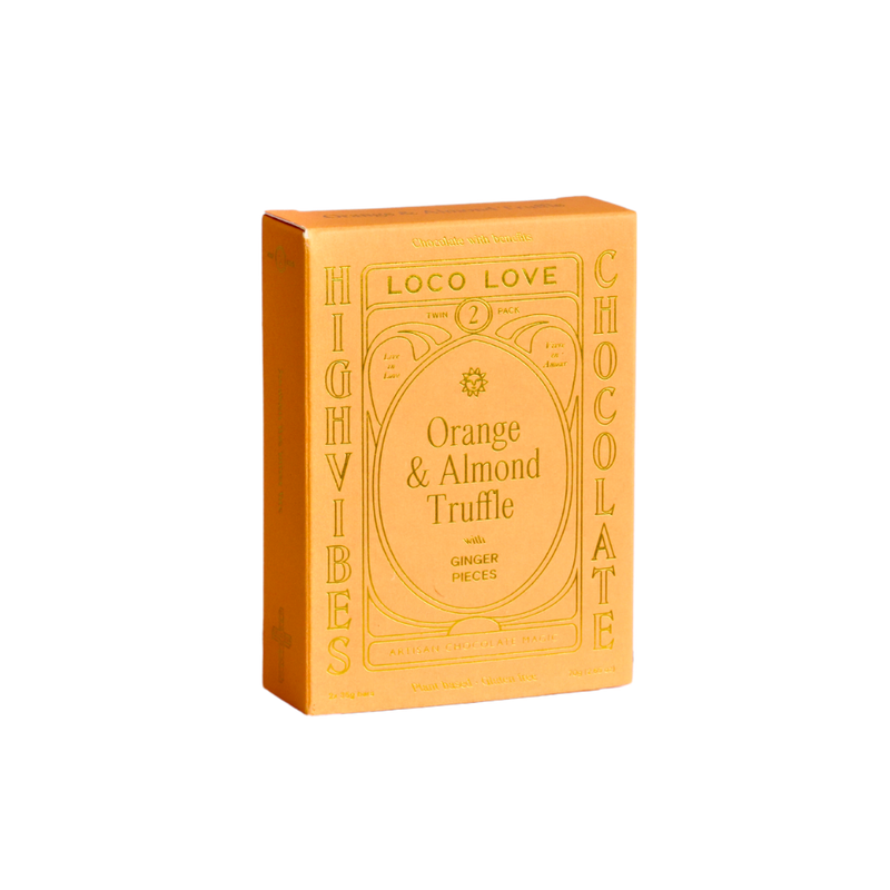 Orange &amp; Almond Truffle Twin Pack 70g