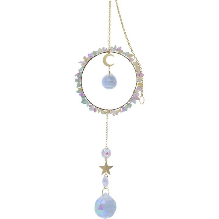 Crystal Suncatcher Rainbow Ring 40cm
