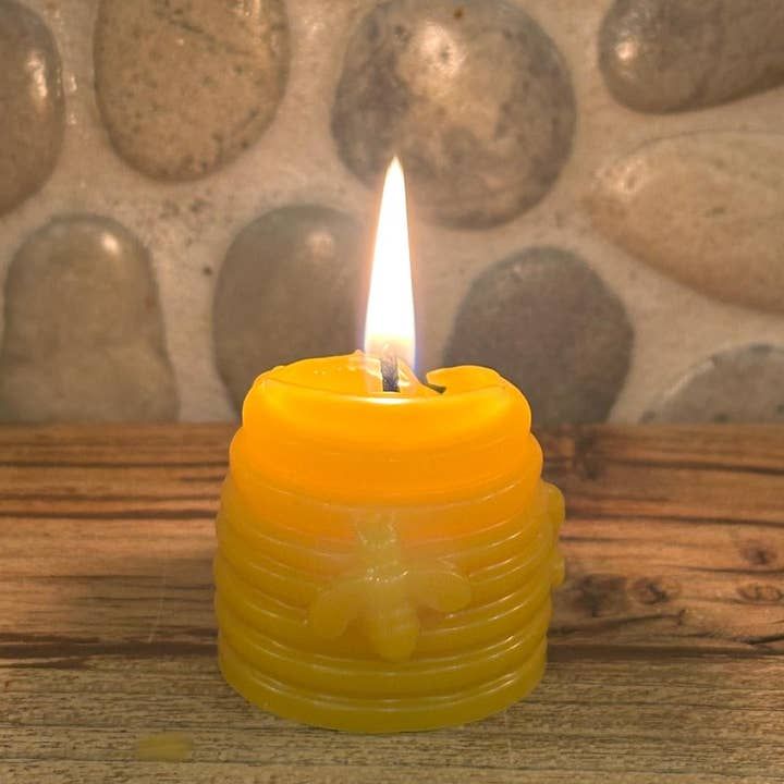 Hive &amp; Seek 100% Pure Beeswax Candle, Size: Baby Beehive