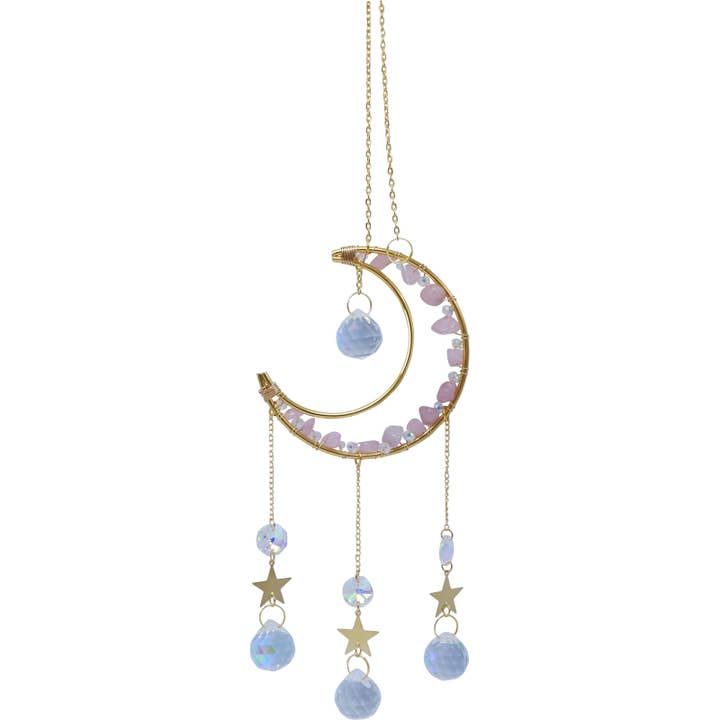 Crystal Suncatcher Rose Quartz 43cm