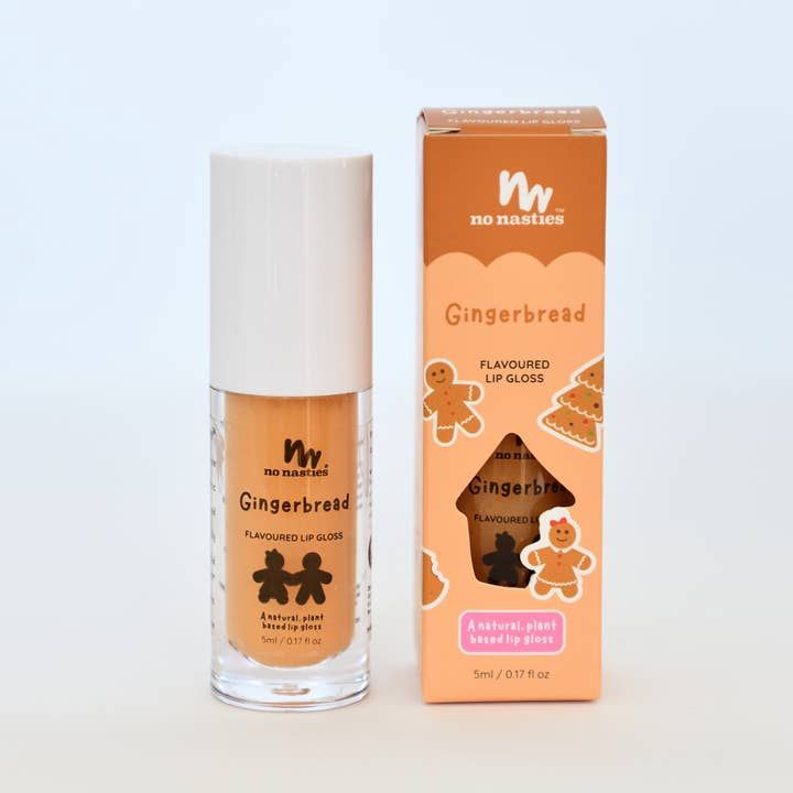 Gingerbread Natural Kids Lip Gloss Christmas