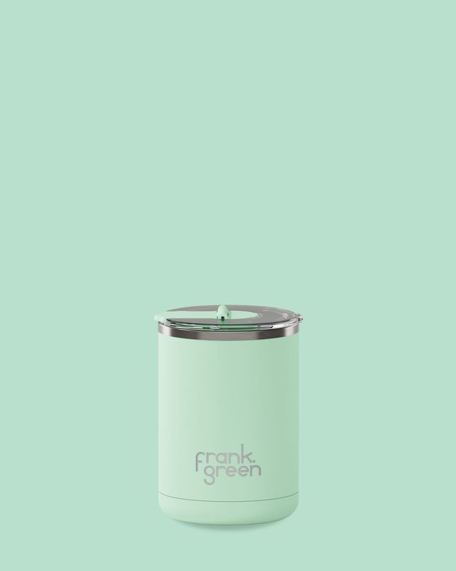 12oz Ceramic Coffee Cup with Hinged Lid - Mint Gelato