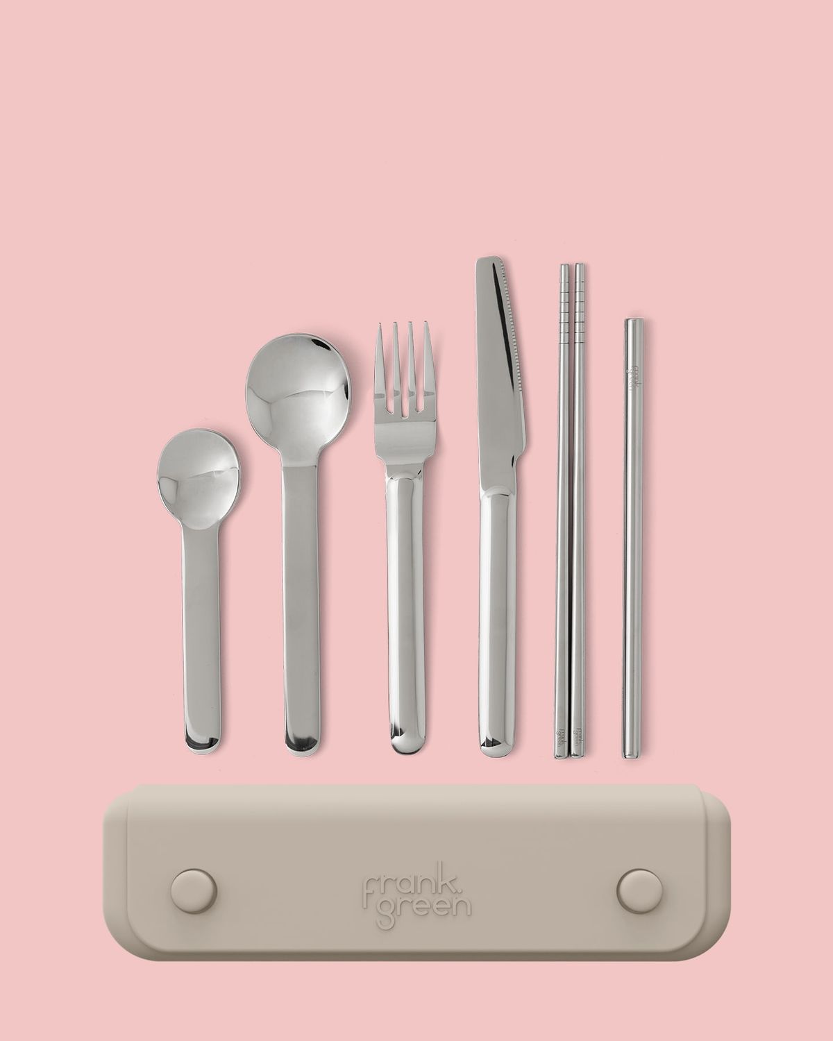 6pc Cutlery Set with Pouch - Moon Dust