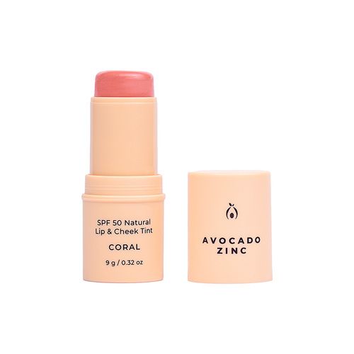 SPF 50 Natural Lip &amp; Cheek Tint, Colour: Coral