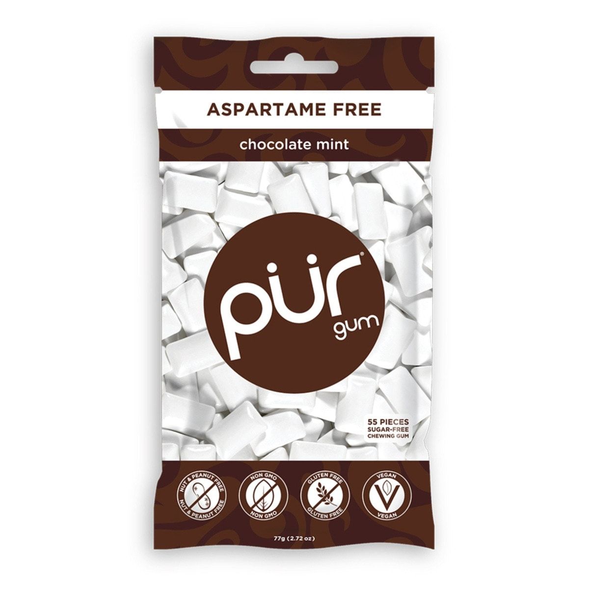 Chocolate Mint Gum 77g 55p