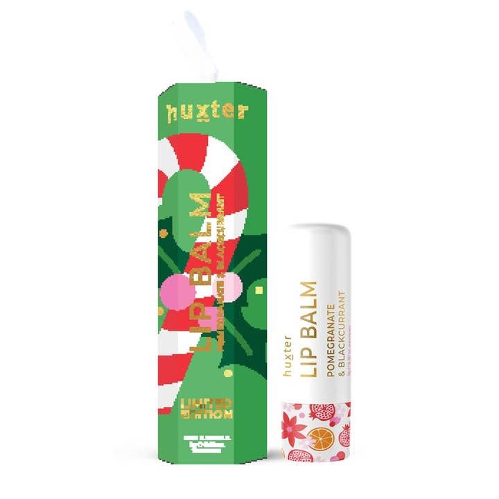 Hanging 9gm Lip Balm -  Xmas Flowers Collection, Scent: Bergamot &amp; Cedarleaf