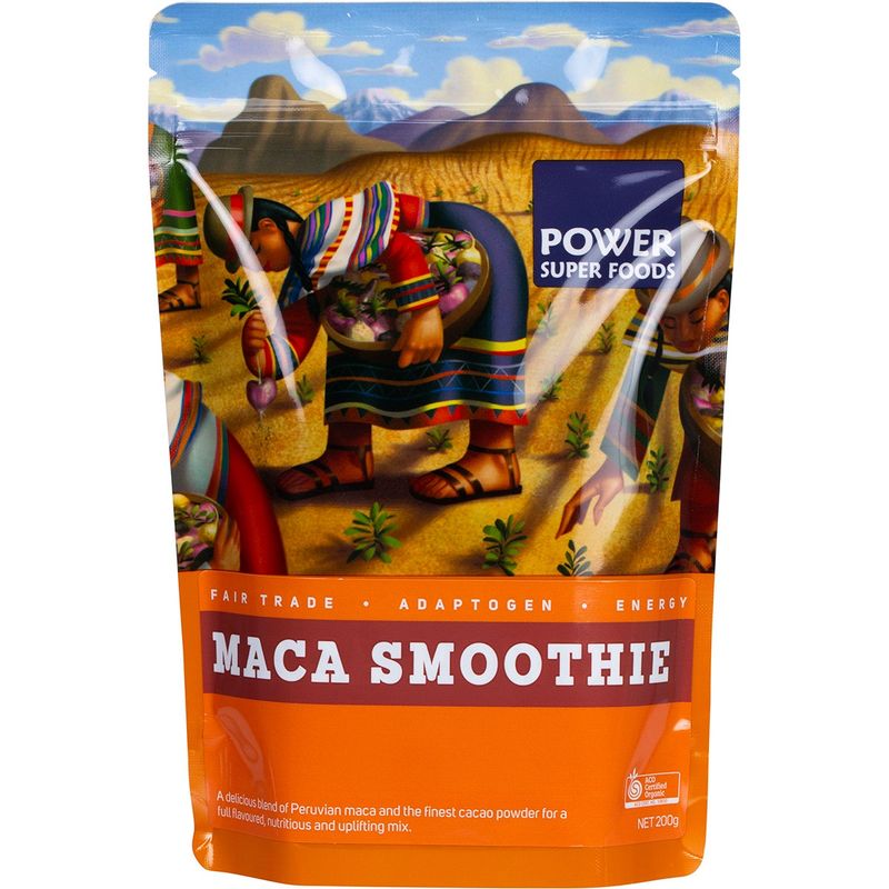 Maca Smoothie Maca &amp; Cacao Certified Organic 200g