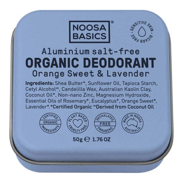 Deodorant Tin - Sweet Orange &amp; Lavender 50g