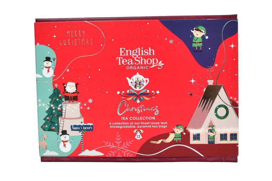 Christmas Tea Collection - 12 x Pyramid Tea Bags, Colour: Red Santa Collection