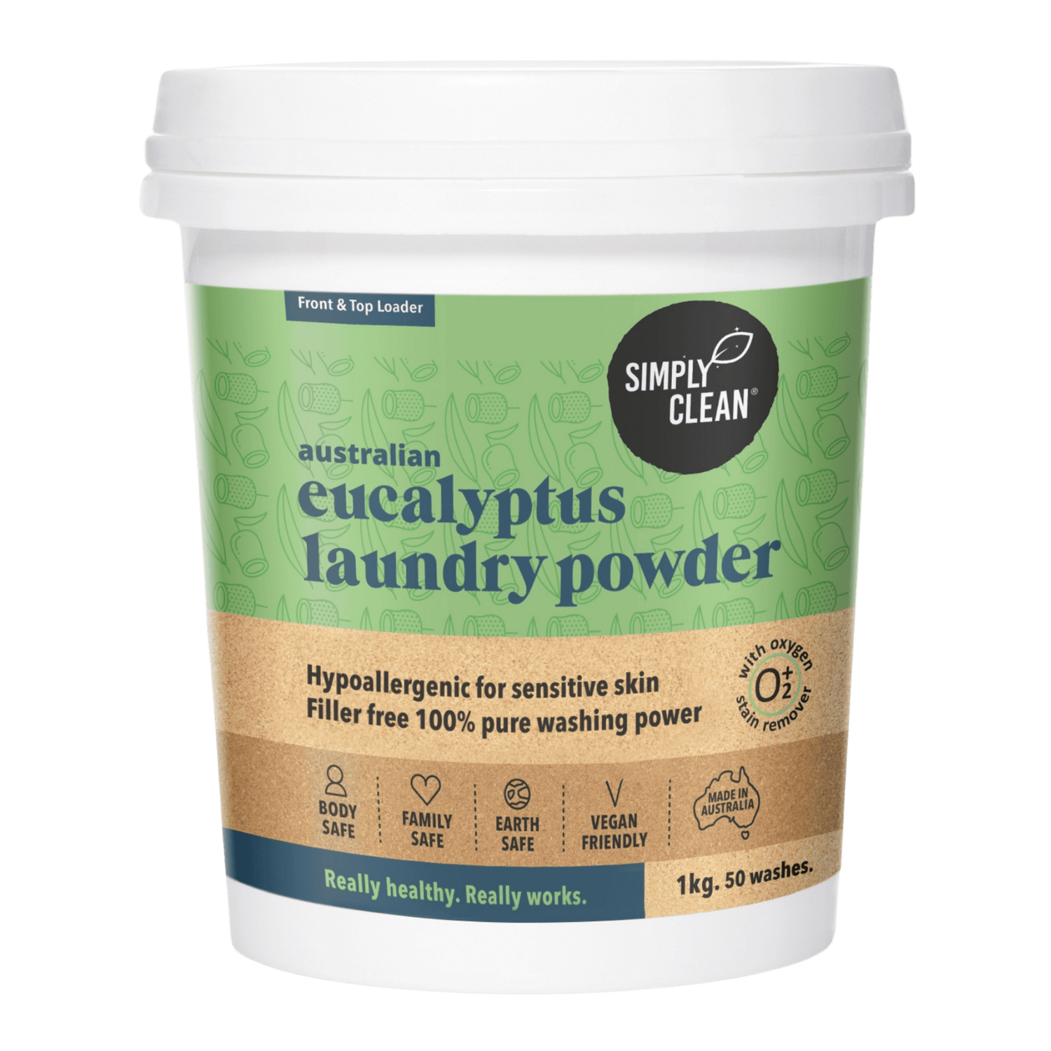 Laundry Powder Eucalyptus, Size: 1kg