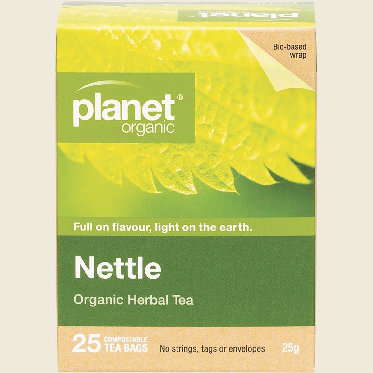 Nettle Herbal Tea Bags 25pk - Certified Organic