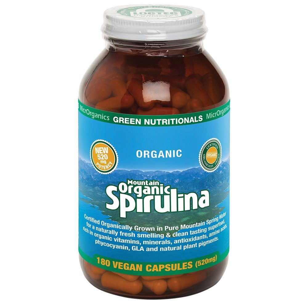 Mountain Organic Spirulina 520mg 180vc Mountain Organic Spirulina 520mg 180vc