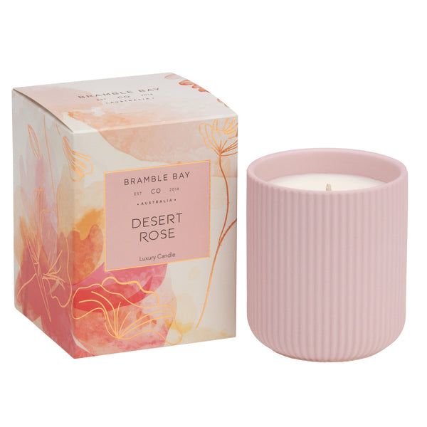 Australian Native Candle 270g, Scent: Desert Rose