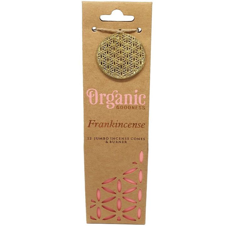Incense Cones with Ceramic Holder, Scent: Frankincense