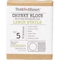 Chunky Block Dishwashing Soap 140g, Scent: Lemon Myrtle