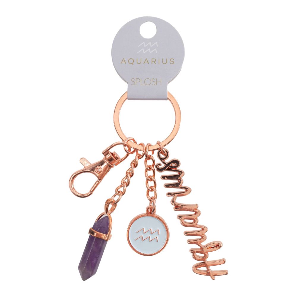 Zodiac Keychain, Design: Aquarius