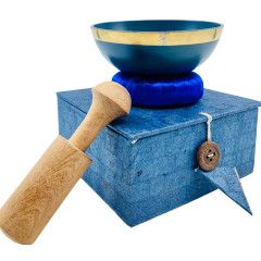 Singing Bowl Gift Set Small, Colour: Dark Blue