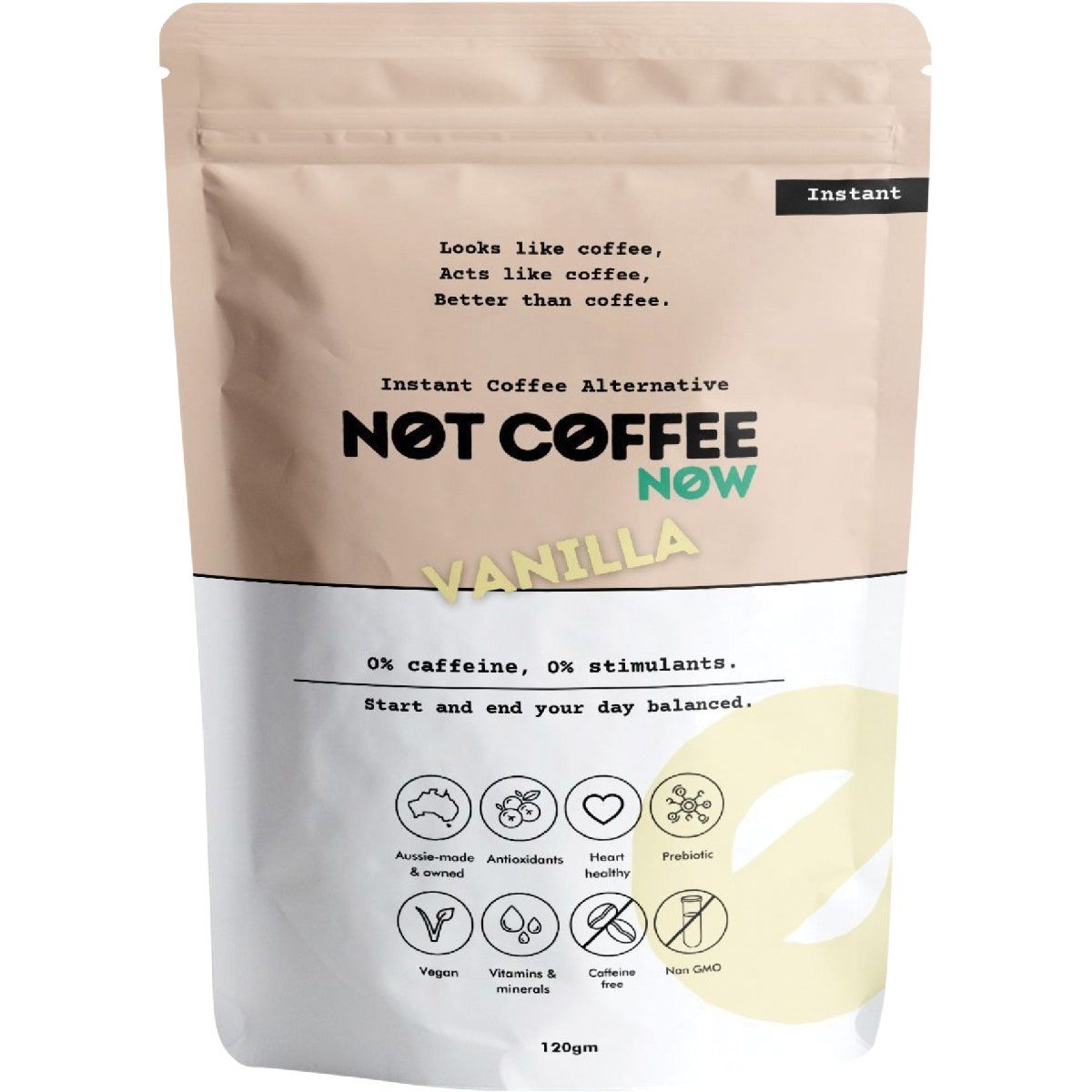 Instant Coffee Alternative 120g, Flavour: Vanilla