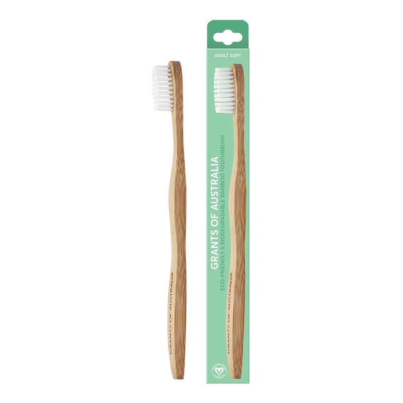Biodegradable Bamboo Toothbrush Adult Soft