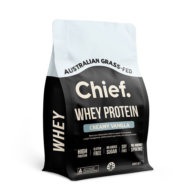 Whey Protein Powder - Vanilla, Size: 900g