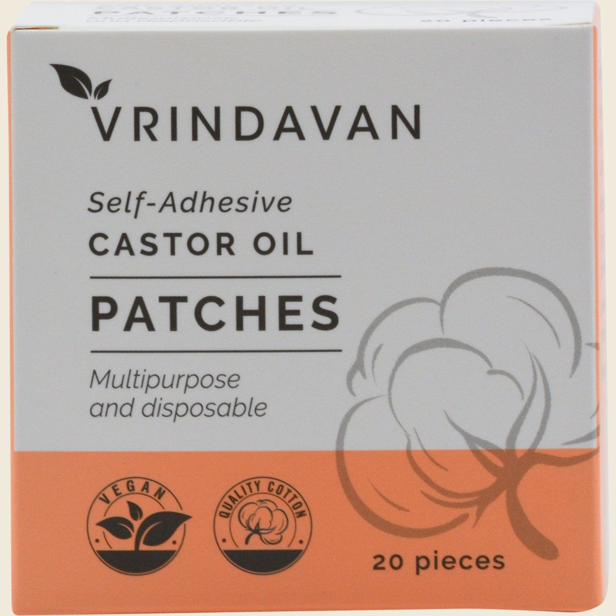 Self-Adhesive Castor Oil Patches 20pk