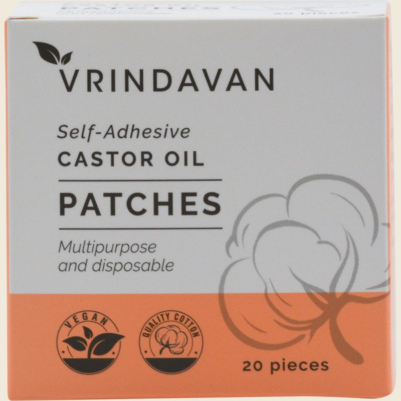 Self-Adhesive Castor Oil Patches 20pk