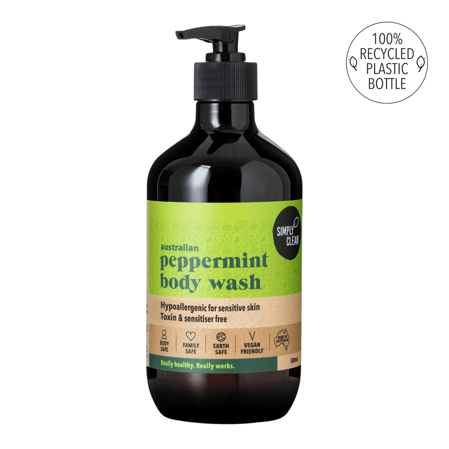 Body Wash  Peppermint, Size: 500ml