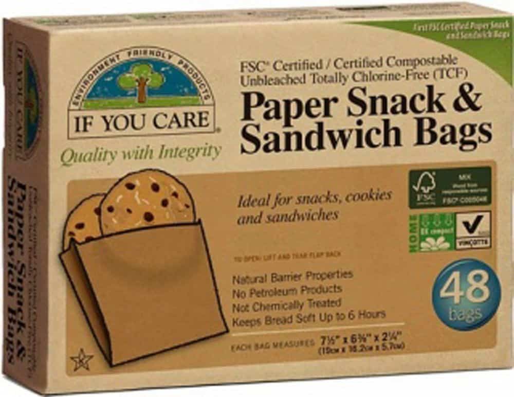 Paper Snack and Sandwich Bags pk48