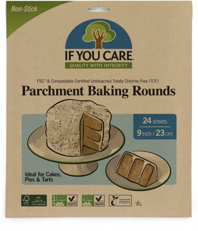 Parchment Baking Paper Rounds 24 Sheets