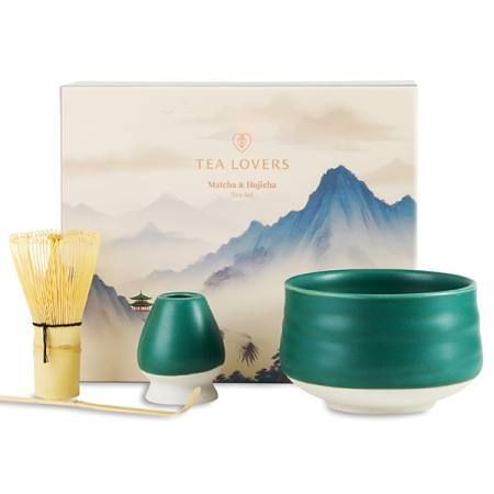 Matcha &amp; Hojicha Set, Colour: Teal
