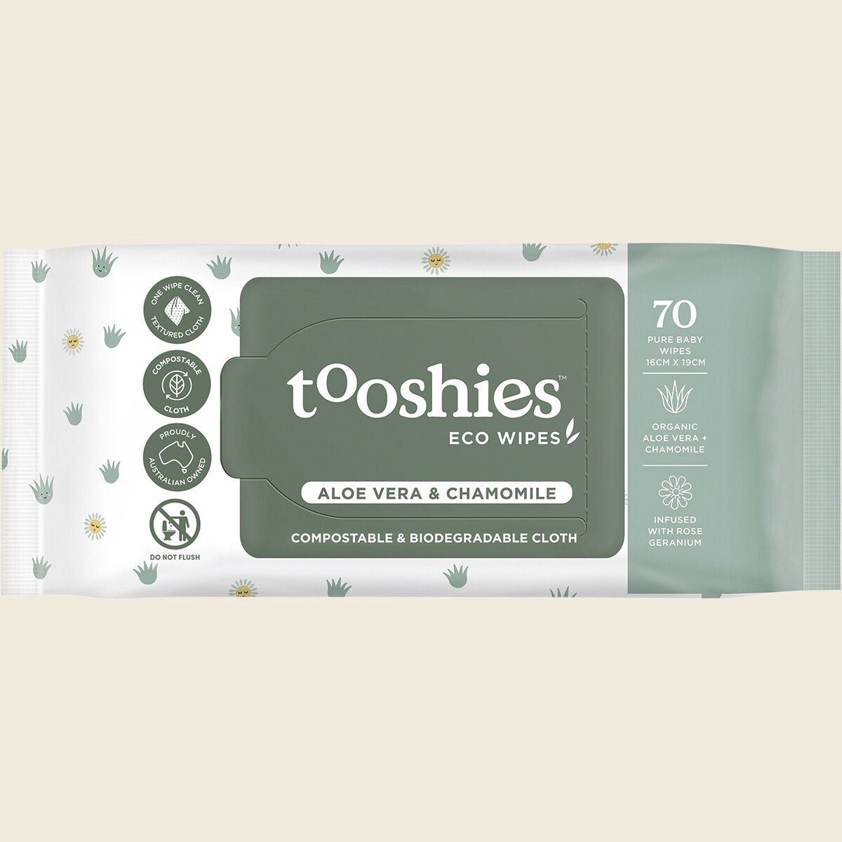 Eco Wipes Value Pack Aloe Vera &amp; Chamomile 70pk
