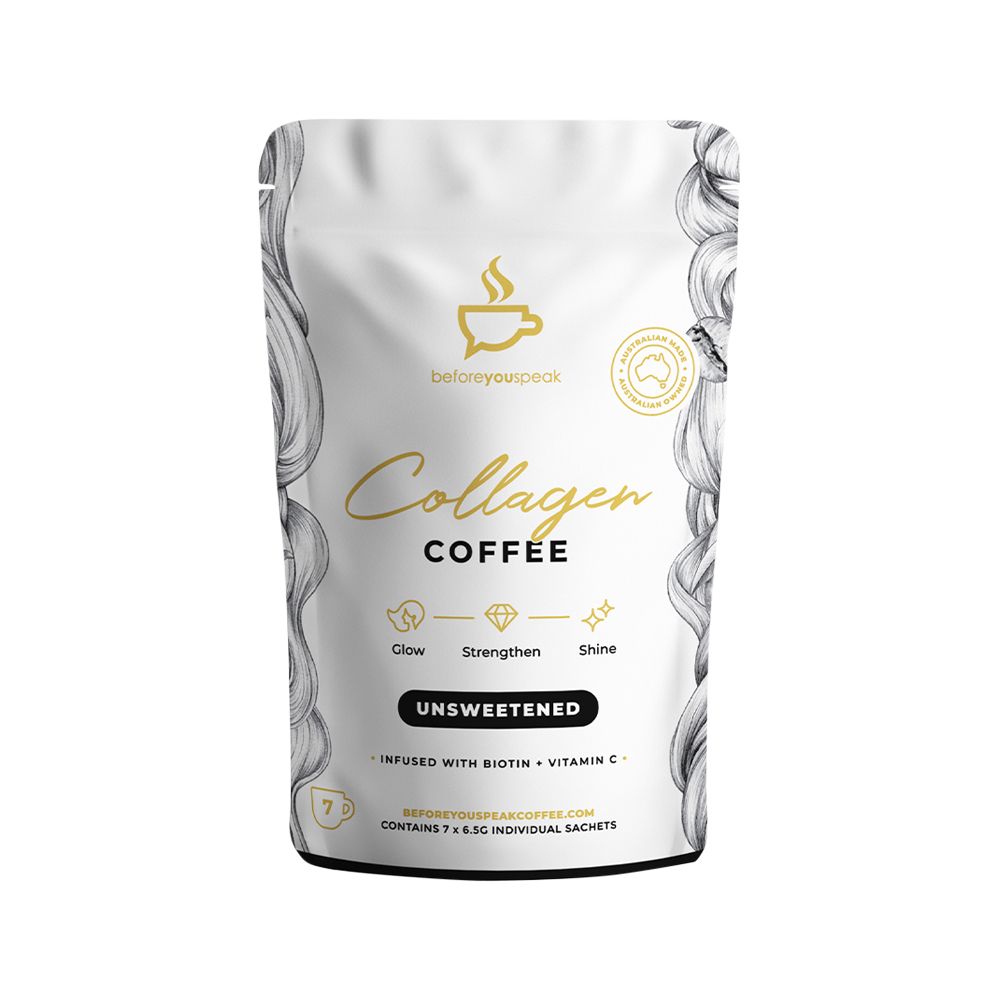 Before You Speak Coffee Collagen Unsweetened, Size: 7 Pack