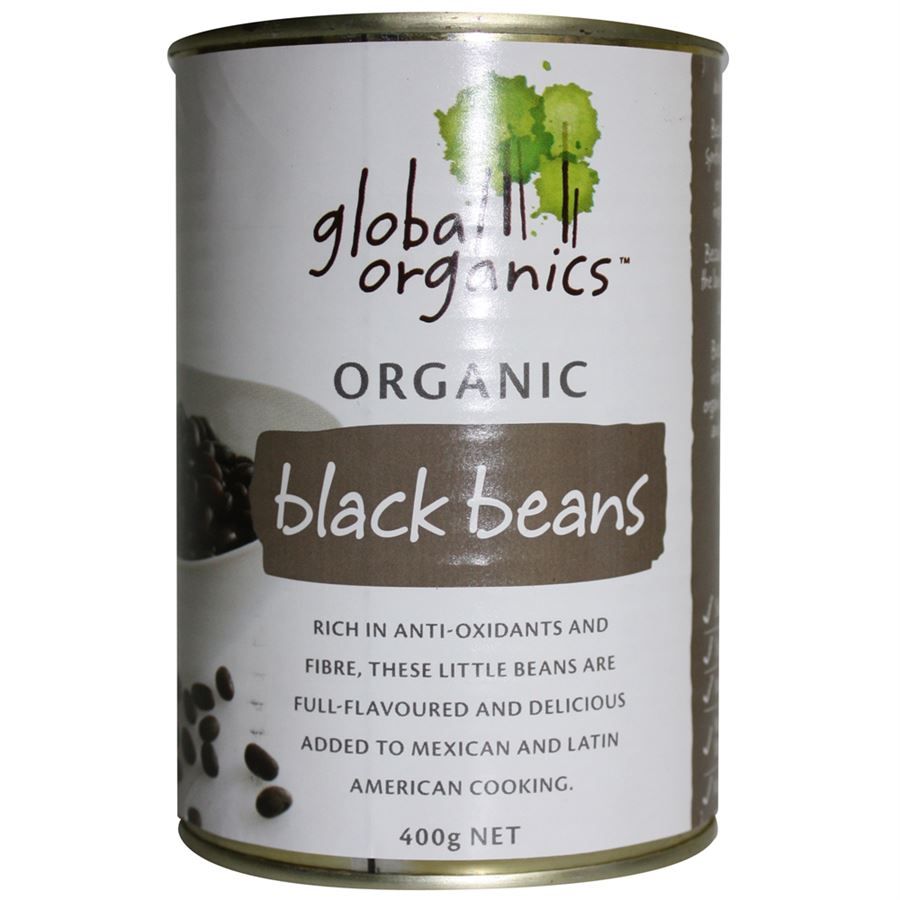 Global Organics Black Beans 400gm