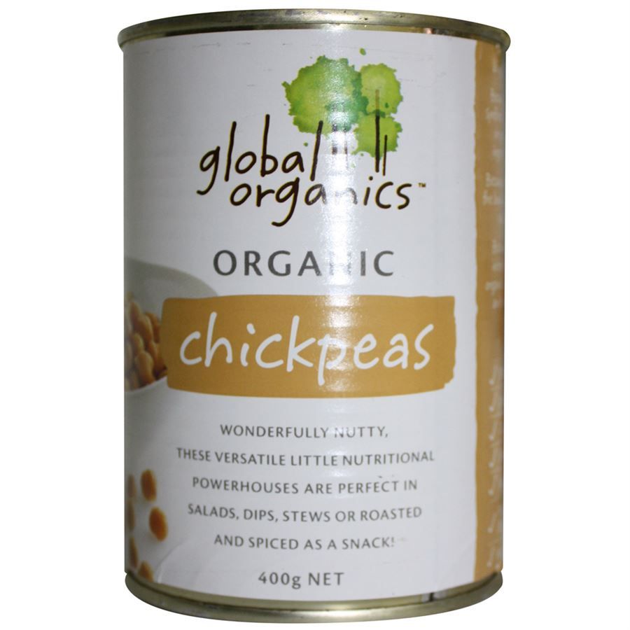 Global Organics Chick Peas (Added Salt) 400gm