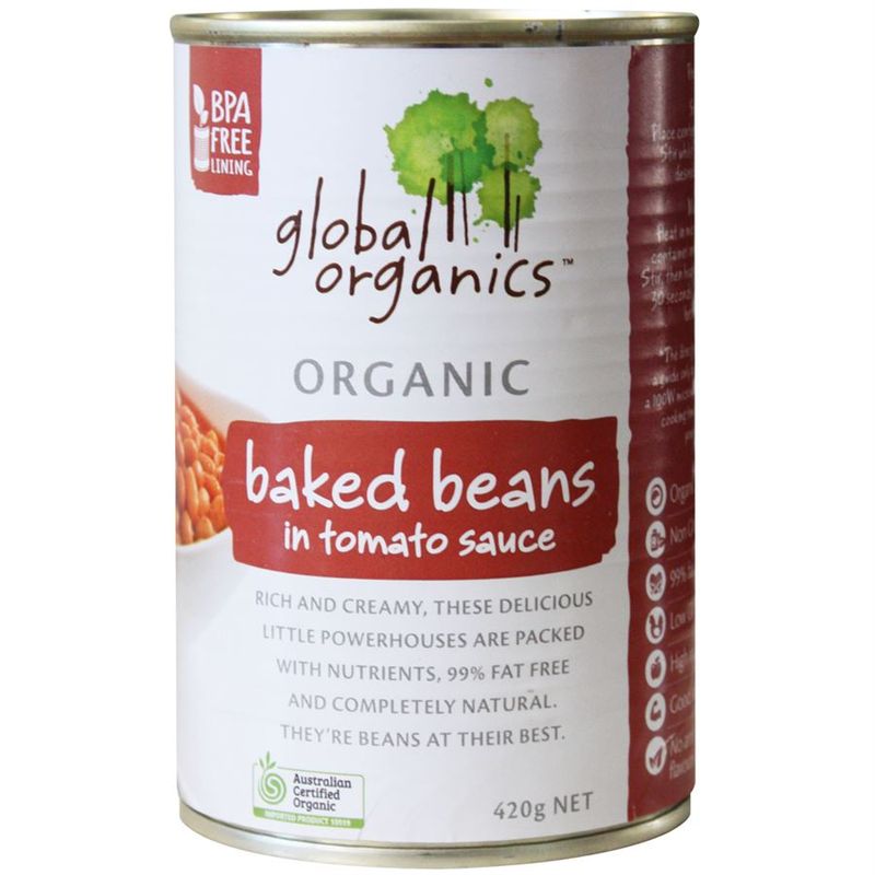 Global Organics Baked Beans 400gm