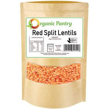 Organic Red Split Lentils 500gm