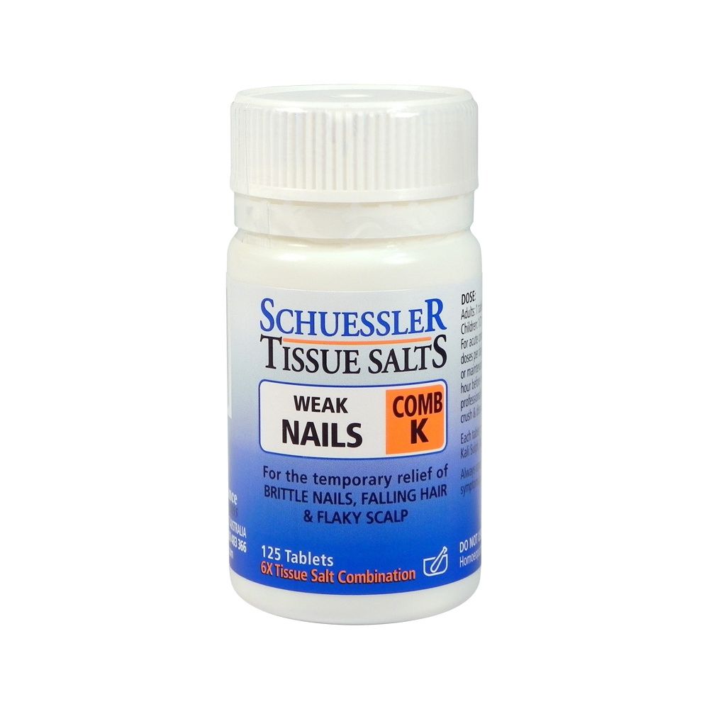 Tissue Salts Comb K (Weak Nails) 125t