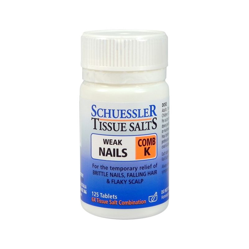 Tissue Salts Comb K (Weak Nails) 125t
